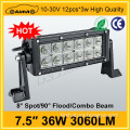 3060LM 10-30V Offroad Light Bar 7.5'' 36W night hunting boat led light bar